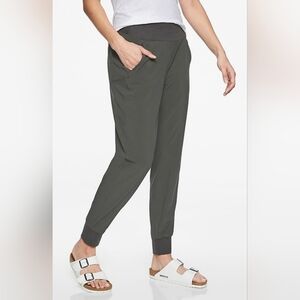 Athleta Women's Activewear Soho Dark Olive Joggers | Size 10